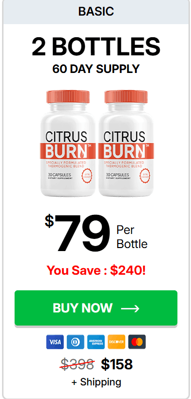 CitrusBurn $79/bottle